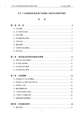 年产9万吨肉制品等农副产品深加工项目可行性分析研究报告.doc